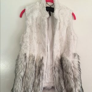 BEBE White & Grey Jacket